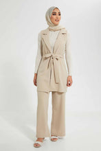 Load image into Gallery viewer, Redtag-Beige-Belted-Cardigan-Cardigans-Women's-