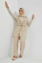 Load image into Gallery viewer, Redtag-Beige-Belted-Cardigan-Cardigans-Women's-