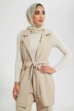 Load image into Gallery viewer, Redtag-Beige-Belted-Cardigan-Cardigans-Women's-