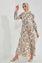 Load image into Gallery viewer, Redtag-Cream-Chain-Wrap-Midi-Dress-Dresses-Women's-