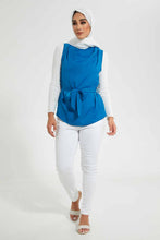Load image into Gallery viewer, Redtag-Assorted-Printed-Cowl-Neck-Belted-Top-Blouses-Women's-