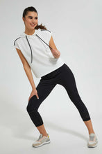 Load image into Gallery viewer, Redtag-Black-Active-Pant-With-Laser-Cut@-Bottom-Joggers-Women's-
