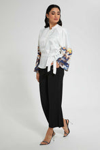 Load image into Gallery viewer, Redtag-Ivory-Belted-Blouse-Blouses-Women's-