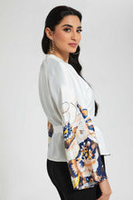 Load image into Gallery viewer, Redtag-Ivory-Belted-Blouse-Blouses-Women's-