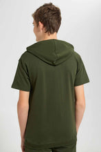 تنزيل الصورة على معرض الصور، Redtag-Olive-Keyshape-SweaT-Shirt-Sweatshirts-Senior-Boys-9 to 14 Years