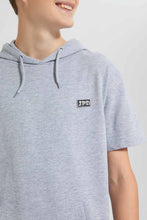 تنزيل الصورة على معرض الصور، Redtag-Grey-Melange-Keyshape-SweaT-Shirt-Sweatshirts-Senior-Boys-9 to 14 Years