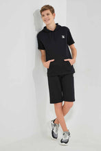 تنزيل الصورة على معرض الصور، Redtag-Black-Keyshape-SweaT-Shirt-Sweatshirts-Senior-Boys-9 to 14 Years