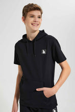 تنزيل الصورة على معرض الصور، Redtag-Black-Keyshape-SweaT-Shirt-Sweatshirts-Senior-Boys-9 to 14 Years