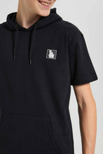 تنزيل الصورة على معرض الصور، Redtag-Black-Keyshape-SweaT-Shirt-Sweatshirts-Senior-Boys-9 to 14 Years