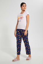 Load image into Gallery viewer, Redtag-Pink-Not-Without-Bestie-Printed-Pyjama-Set-Pyjama-Sets-Women's-