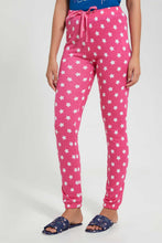 Load image into Gallery viewer, Redtag-Navy-Sleepy-Head-Printed-Pyjama-Set-Pyjama-Sets-Women's-