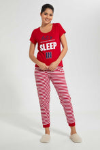 Load image into Gallery viewer, Redtag-Red-Lets-Sleep-Printed-Pyjama-Set-Pyjama-Sets-Women's-