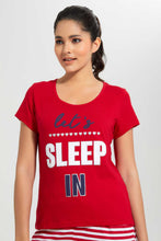 Load image into Gallery viewer, Redtag-Red-Lets-Sleep-Printed-Pyjama-Set-Pyjama-Sets-Women's-