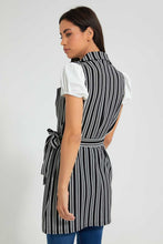 Load image into Gallery viewer, Redtag-Sleeveless-Belted-Collared-Cardigan-Jackets-Women's-