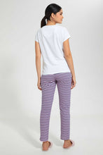 Load image into Gallery viewer, Redtag-White-Pool-Party-Printed-Pyjama-Set-Pyjama-Sets-Women's-