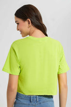 تنزيل الصورة على معرض الصور، Redtag-Green-Cropped-T-Shirt-Category:T-Shirts,-Colour:Green,-Filter:Women's-Clothing,-KSH,-New-In,-New-In-Women-APL,-Non-Sale,-RMD-add,-S22C,-Section:Women,-Women-T-Shirts-Women's-