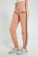 تنزيل الصورة على معرض الصور، Redtag-Yellow-Basic-Jogger-With-Side-Applique-Joggers-Women's-