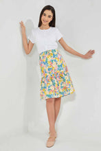 Load image into Gallery viewer, Redtag-Assorted-Yellow-Floral-Longer-Length--Tiered-Skirts-Skirts-Senior-Girls-9 to 14 Years