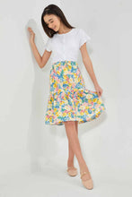 Load image into Gallery viewer, Redtag-Assorted-Yellow-Floral-Longer-Length--Tiered-Skirts-Skirts-Senior-Girls-9 to 14 Years