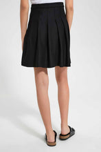 Load image into Gallery viewer, Black Pleated Skater Skirt