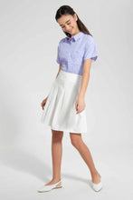 Load image into Gallery viewer, Redtag-White-Pleated-Ponte-Skirts-Category:Skirts,-Colour:White,-Filter:Senior-Girls-(9-to-14-Yrs),-GSR-Skirts,-New-In,-New-In-GSR,-Non-Sale,-S22D,-Section:Kidswear-Senior-Girls-9 to 14 Years