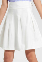 Load image into Gallery viewer, Redtag-White-Pleated-Ponte-Skirts-Category:Skirts,-Colour:White,-Filter:Senior-Girls-(9-to-14-Yrs),-GSR-Skirts,-New-In,-New-In-GSR,-Non-Sale,-S22D,-Section:Kidswear-Senior-Girls-9 to 14 Years
