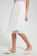 Load image into Gallery viewer, Redtag-White-Tulle-Skirts-Skirts-Senior-Girls-9 to 14 Years