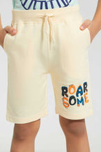 تنزيل الصورة على معرض الصور، Redtag-Beige-Print-Shorts-Active-Shorts-Boys-2 to 8 Years