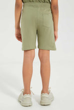 تنزيل الصورة على معرض الصور، Redtag-Olive-Print-Shorts-Active-Shorts-Boys-2 to 8 Years