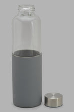 Load image into Gallery viewer, Redtag-Grey-Borosilicate-Glass-Bottle-Category:Bottles,-Colour:Grey,-Filter:Home-Dining,-HMW-DIN-Drinkware,-New-In,-New-In-HMW-DIN,-Non-Sale,-S22C,-Section:Homewares-Home-Dining-