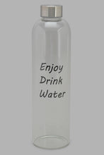 Load image into Gallery viewer, Redtag-Silver-Borosilicate-Glass-Bottle-Category:Bottles,-Colour:Silver,-Filter:Home-Dining,-HMW-DIN-Drinkware,-New-In,-New-In-HMW-DIN,-Non-Sale,-S22C,-Section:Homewares-Home-Dining-