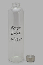 Load image into Gallery viewer, Redtag-Silver-Borosilicate-Glass-Bottle-Category:Bottles,-Colour:Silver,-Filter:Home-Dining,-HMW-DIN-Drinkware,-New-In,-New-In-HMW-DIN,-Non-Sale,-S22C,-Section:Homewares-Home-Dining-