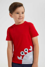 Load image into Gallery viewer, Redtag-Red-Crab-Applique-Pyjama-Set-Pyjama-Sets-Boys-2 to 8 Years