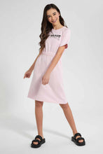 Load image into Gallery viewer, Redtag-Pink-Sporty-Knitted-Dress-Category:Dresses,-Colour:Pink,-Filter:Senior-Girls-(9-to-14-Yrs),-GSR-Dresses,-New-In,-New-In-GSR,-Non-Sale,-RMD-add,-S22C,-Section:Kidswear-Senior-Girls-9 to 14 Years