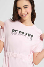 Load image into Gallery viewer, Redtag-Pink-Sporty-Knitted-Dress-Category:Dresses,-Colour:Pink,-Filter:Senior-Girls-(9-to-14-Yrs),-GSR-Dresses,-New-In,-New-In-GSR,-Non-Sale,-RMD-add,-S22C,-Section:Kidswear-Senior-Girls-9 to 14 Years