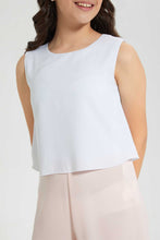Load image into Gallery viewer, Redtag-Pink/White-Double-Layer-Jumpsuit-Jumpsuits-Senior-Girls-9 to 14 Years