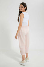 Load image into Gallery viewer, Redtag-Pink/White-Double-Layer-Jumpsuit-Jumpsuits-Senior-Girls-9 to 14 Years