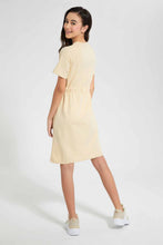 Load image into Gallery viewer, Redtag-Beige-Sporty-Knitted-Dress-Category:Dresses,-Colour:Beige,-Filter:Senior-Girls-(9-to-14-Yrs),-GSR-Dresses,-New-In,-New-In-GSR,-Non-Sale,-RMD-add,-S22C,-Section:Kidswear-Senior-Girls-9 to 14 Years