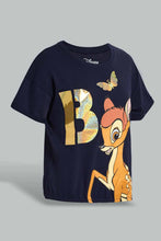 تنزيل الصورة على معرض الصور، Redtag-Black-Bambi-T-Shirt-Graphic-T-Shirts-Senior-Girls-9 to 14 Years