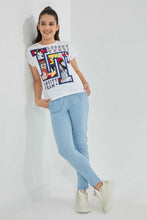 تنزيل الصورة على معرض الصور، Redtag-White-Looney-Tunes-T-Shirt-Graphic-T-Shirts-Senior-Girls-9 to 14 Years