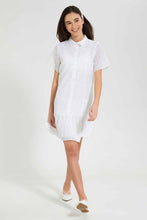 Load image into Gallery viewer, Redtag-White-Lace-Collared-Shirt-Dress-Dresses-Senior-Girls-9 to 14 Years