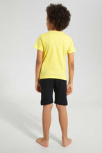 تنزيل الصورة على معرض الصور، Redtag-Yellow-Batman-T-Shirt-And-Short-Pyjama-Set-Pyjama-Sets-Boys-2 to 8 Years