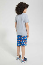 تنزيل الصورة على معرض الصور، Redtag-Grey-Paw-Patrol-T-Shirt-And-Short-Pyjama-Set-Pyjama-Sets-Boys-2 to 8 Years