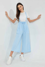 Load image into Gallery viewer, Redtag-White/Blue-Twofer-Capri-Length-Jumpsuit-Dresses-Senior-Girls-9 to 14 Years
