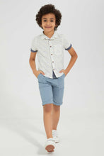 Load image into Gallery viewer, Redtag-Blue-Pullon-Short-Chino-Shorts-Boys-2 to 8 Years
