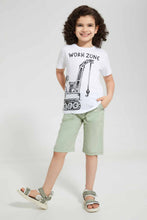 Load image into Gallery viewer, Redtag-Mint-Pullon-Short-Chino-Shorts-Boys-2 to 8 Years