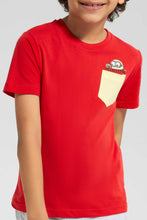 تنزيل الصورة على معرض الصور، Redtag-Red-Minions-Pocket-T-Shirt-Character-T-Shirts-Boys-2 to 8 Years