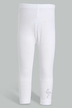 تنزيل الصورة على معرض الصور، Redtag-White-Solid-Legging-Leggings-Infant-Girls-3 to 24 Months