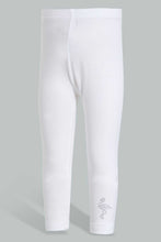 تنزيل الصورة على معرض الصور، Redtag-White-Solid-Legging-Leggings-Infant-Girls-3 to 24 Months