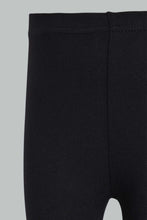 تنزيل الصورة على معرض الصور، Redtag-Black-Solid-Legging-Leggings-Infant-Girls-3 to 24 Months
